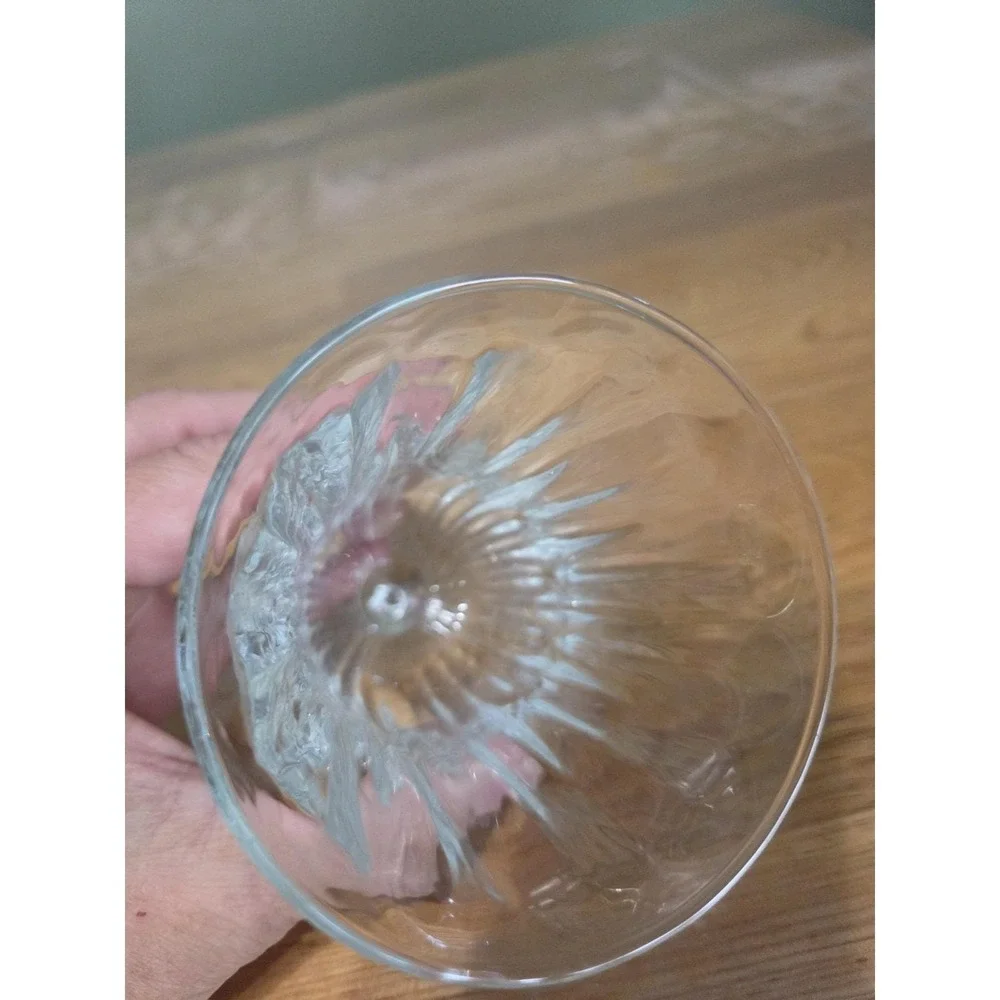 2 Vtg Home Interiors HomCo Chantilly  Glass Bell Peg Votive Candle Holder